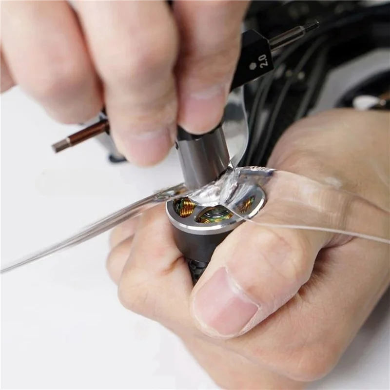 Clé Quad M5 avec outil de roulement unidirectionnel intégré, tournevis 1.5Mm/2Mm, moteur d'hélice de libération pour Drone de course RC FPV Durable