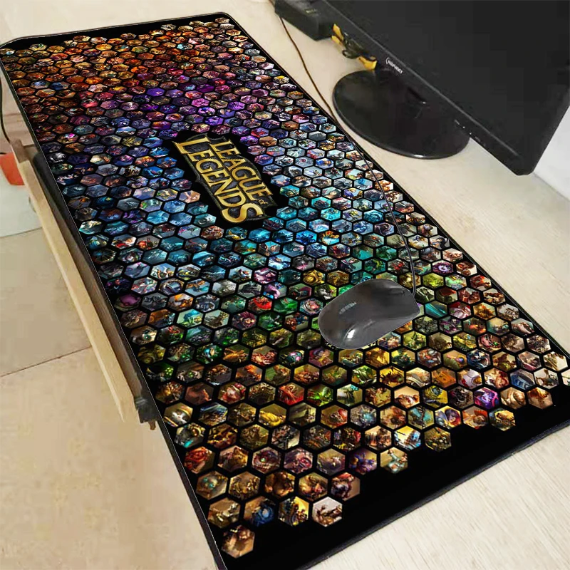 League of Legends Gamer Rug Keyboard Pad Laptop Accessories Rubber Mat Big Mouse Pad Desk Accessory Mesa Gaming Long Padding