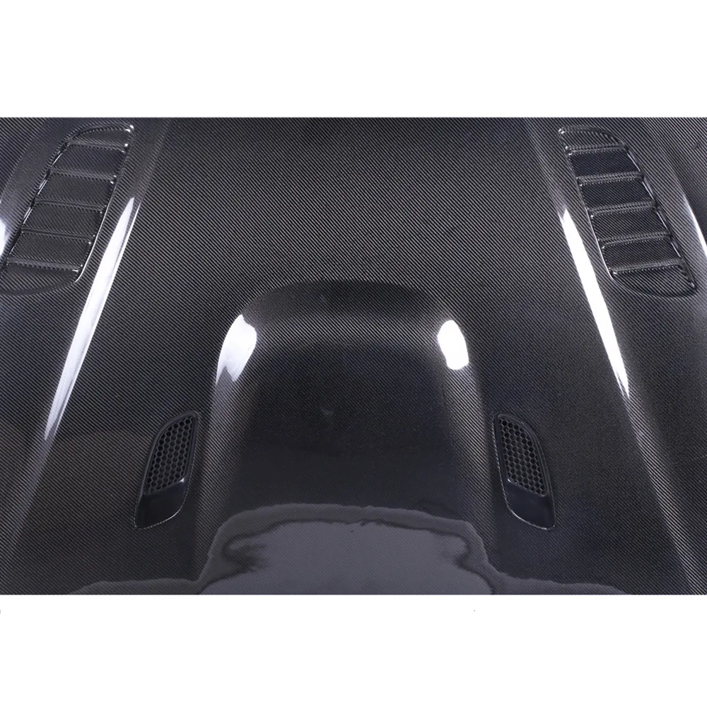 Cofano in fibra di carbonio per F30 F35 Serie 3 2013-2018 Aggiornamento V Stile Vera fibra di carbonio Copertura del motore dell'auto Parti del corpo automatico