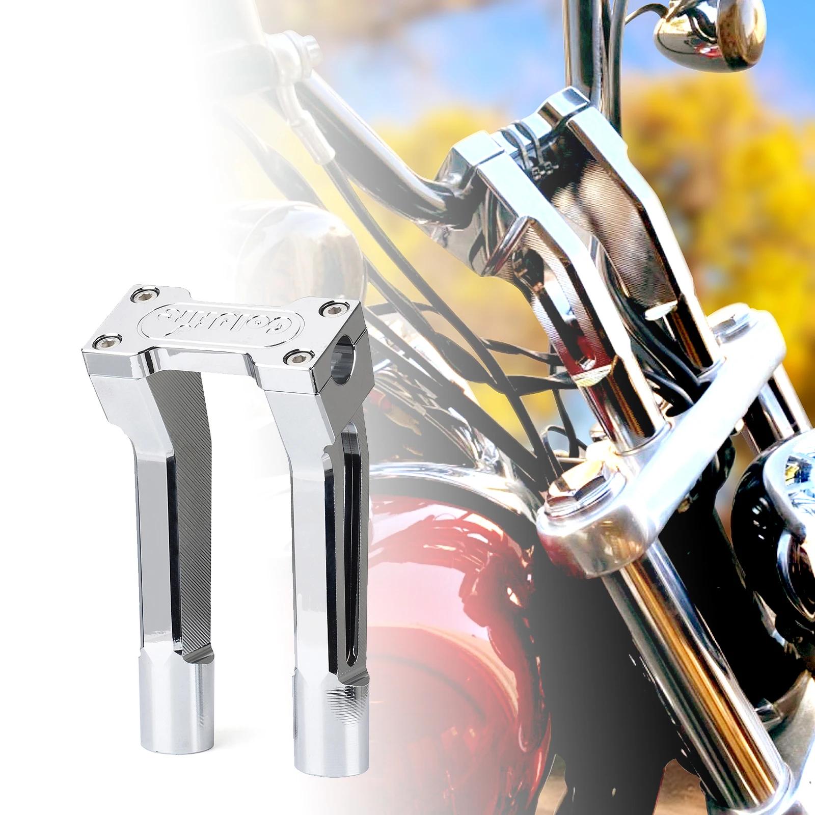 

6"8"10" Motorcycle Bar Clamps Raised Handlebar Handle Bar Riser Moto Parts For Most Dyna / Street Bob / Softail / Sportster