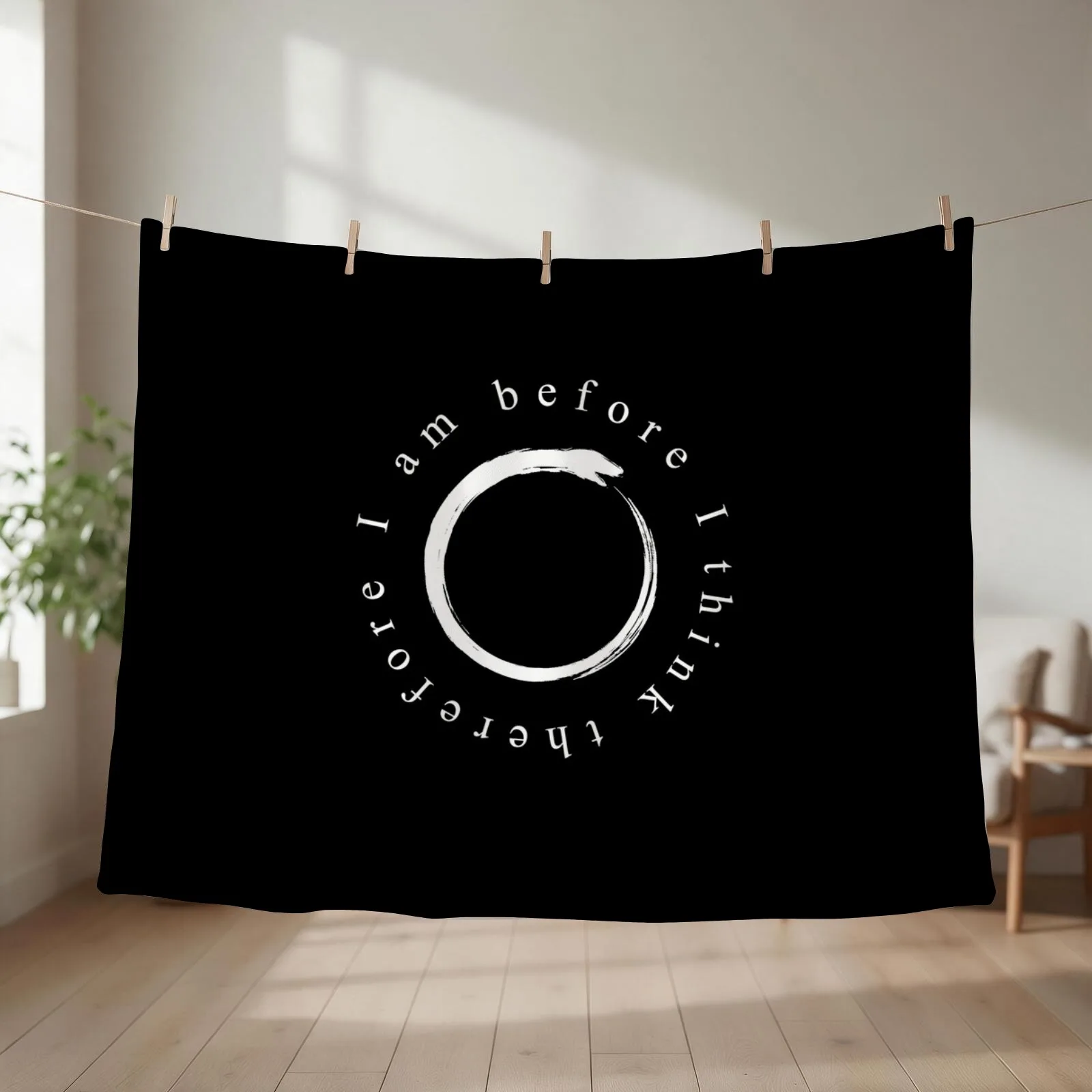I am, I Think - Ouroboros Throw Blanket couch cozy soft plush fuzzy picnic outdoor blanket