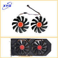 NEW 95MM XFX RX 590 580 VGA Video Card Cooling FDC10U12S9-C CF1010U12S RX580 RX590 GME GPU Video Card Cooler fan