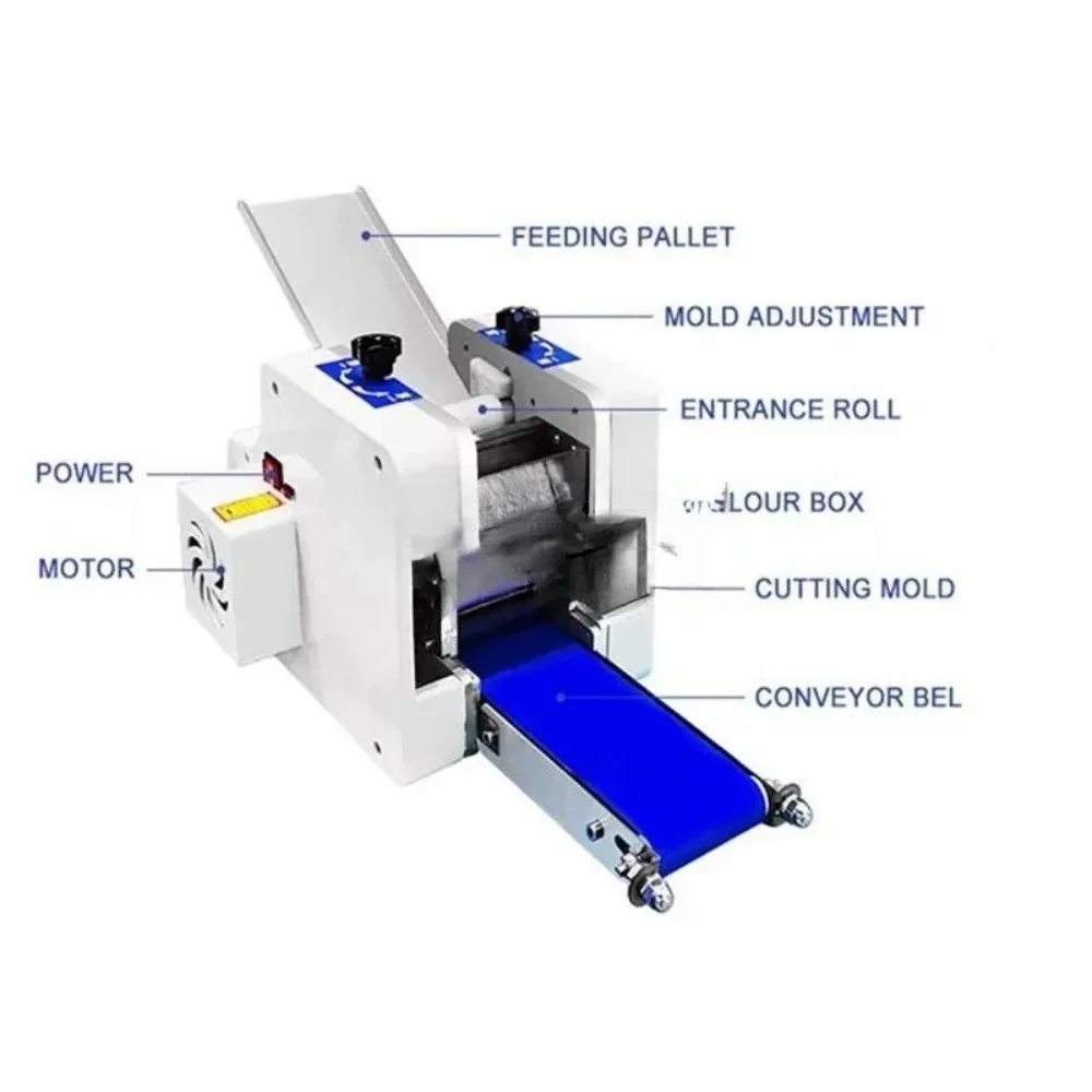 Stainless Steel Multifunctional Dumpling Skin Maker Commercial Household Industrial Equipment Machinery For Kitchen
