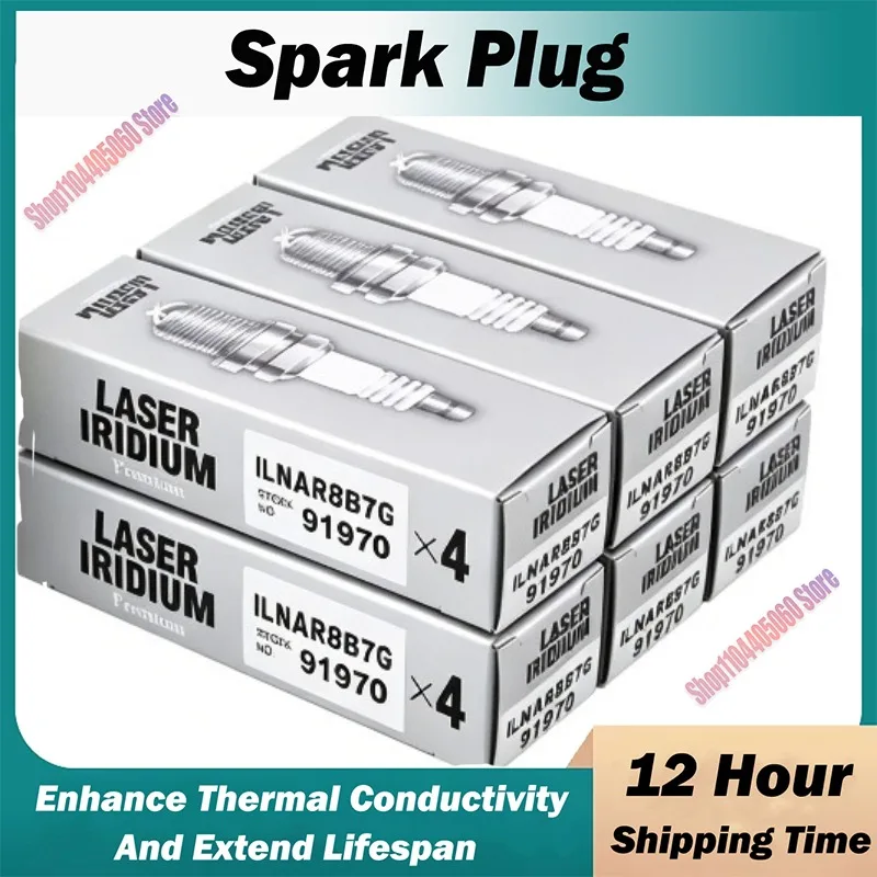 

4PCS Iridium Spark Plug 91970 ILNAR8B7G for Opel Vauxhall Astra J K B16 Insignia A B G09 Z18 1.2L 1.4L 1.6L B10XFT D16SHT