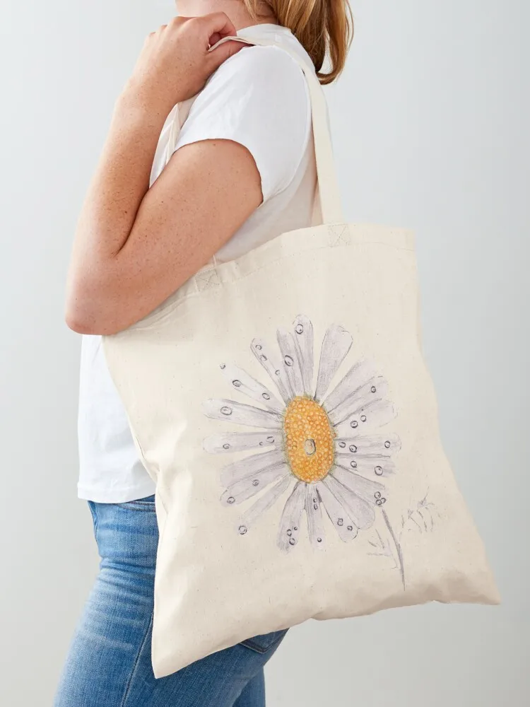 Daisy with Drips Tote Bag Women's beach bags Cloth bags tote bag women