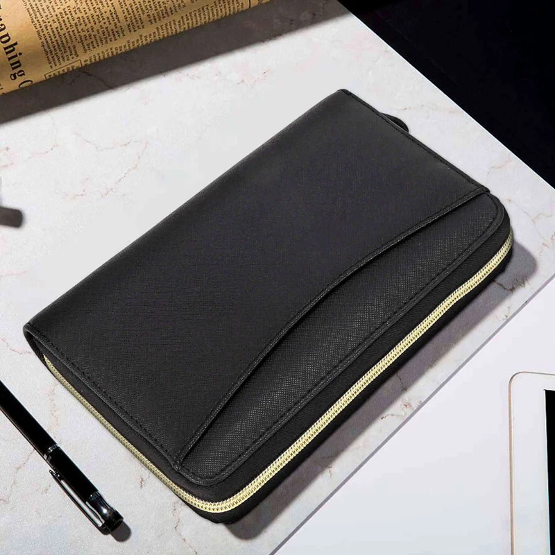 AU67-All-In-One Cash Envelopes Wallet System With 12 Budget Envelopes And 12 Budget Sheets For Financial Planner