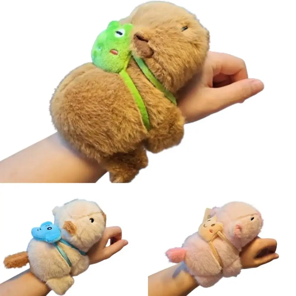 

Capybara Rodent Slap Bracelet Series Simulation Wrist Style Plush Doll Slap Bracelet 23cm Stuffed Animals