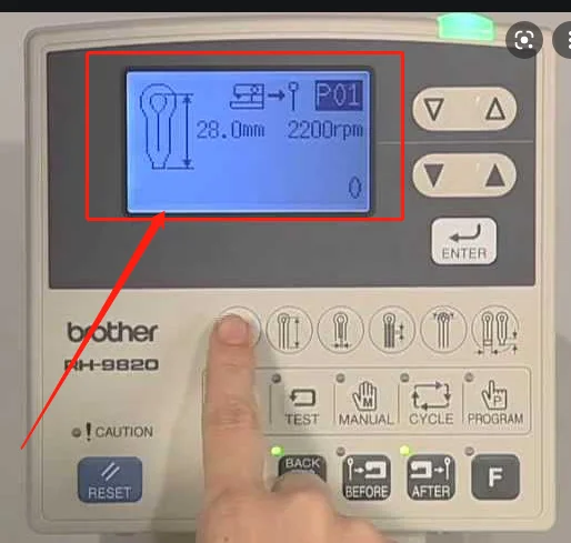 Sewing machine LCD Display Matrix Inner Screen For Brother RH-9820 Replacement Parts