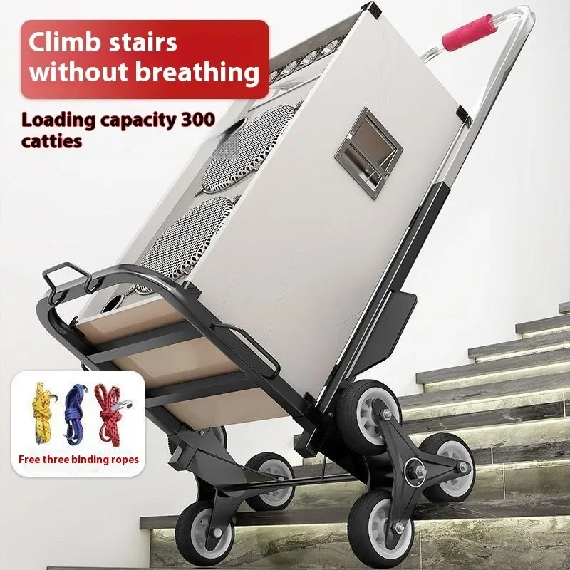 portable-foldable-hand-pulled-cart-for-climbing-stairs-moving-heavy-objects-luggage-small-household-three-wheeled-cart