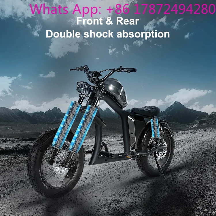 20 inch fat tire road city eBike aluminum alloy adult Off-road bicycle bike 1500W 48V 31.5ah lithium battery