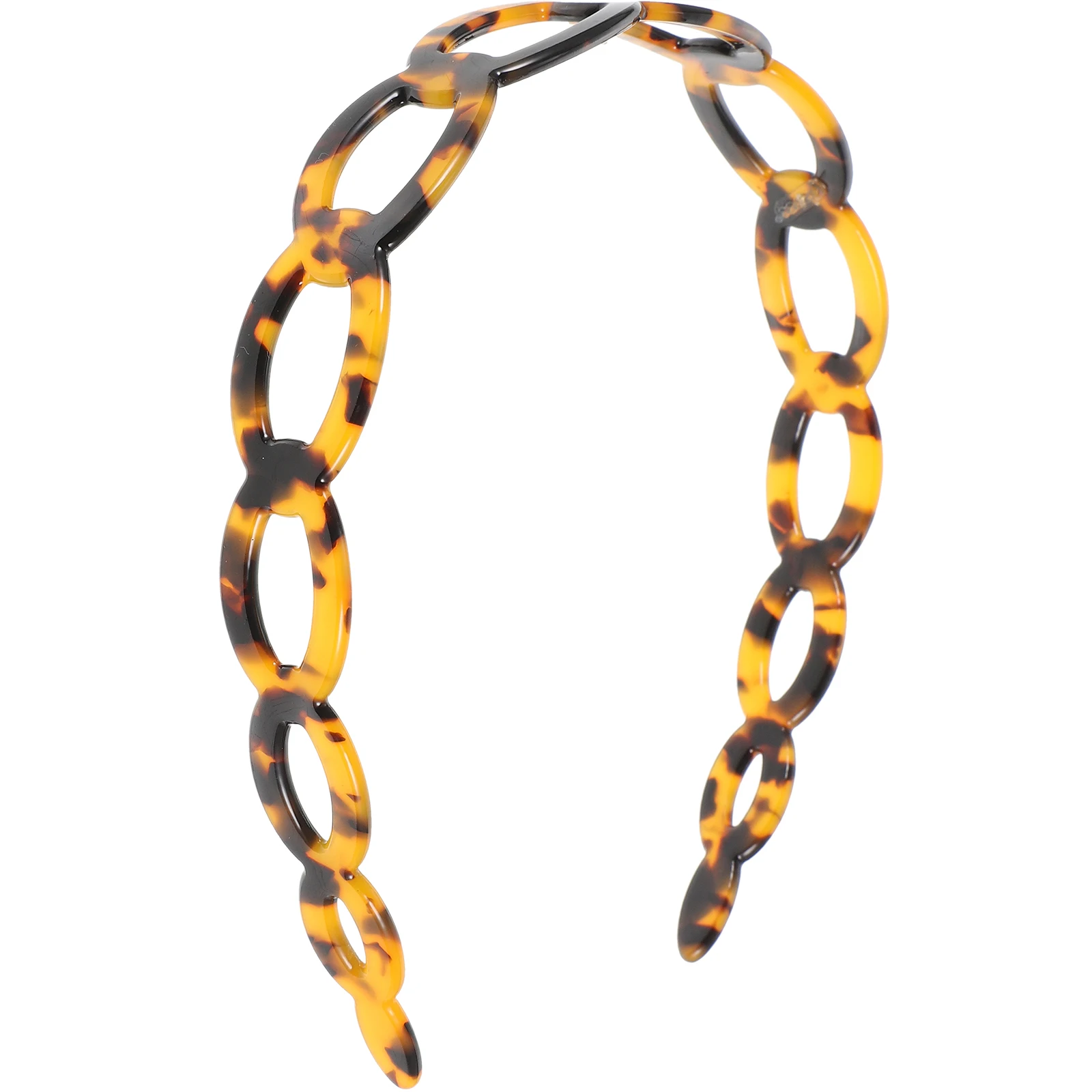 

Retro Tortoiseshell Hairband Acetate Sheet Non Slip Decorative Shower Face Washing Headdress Party Sports Reading