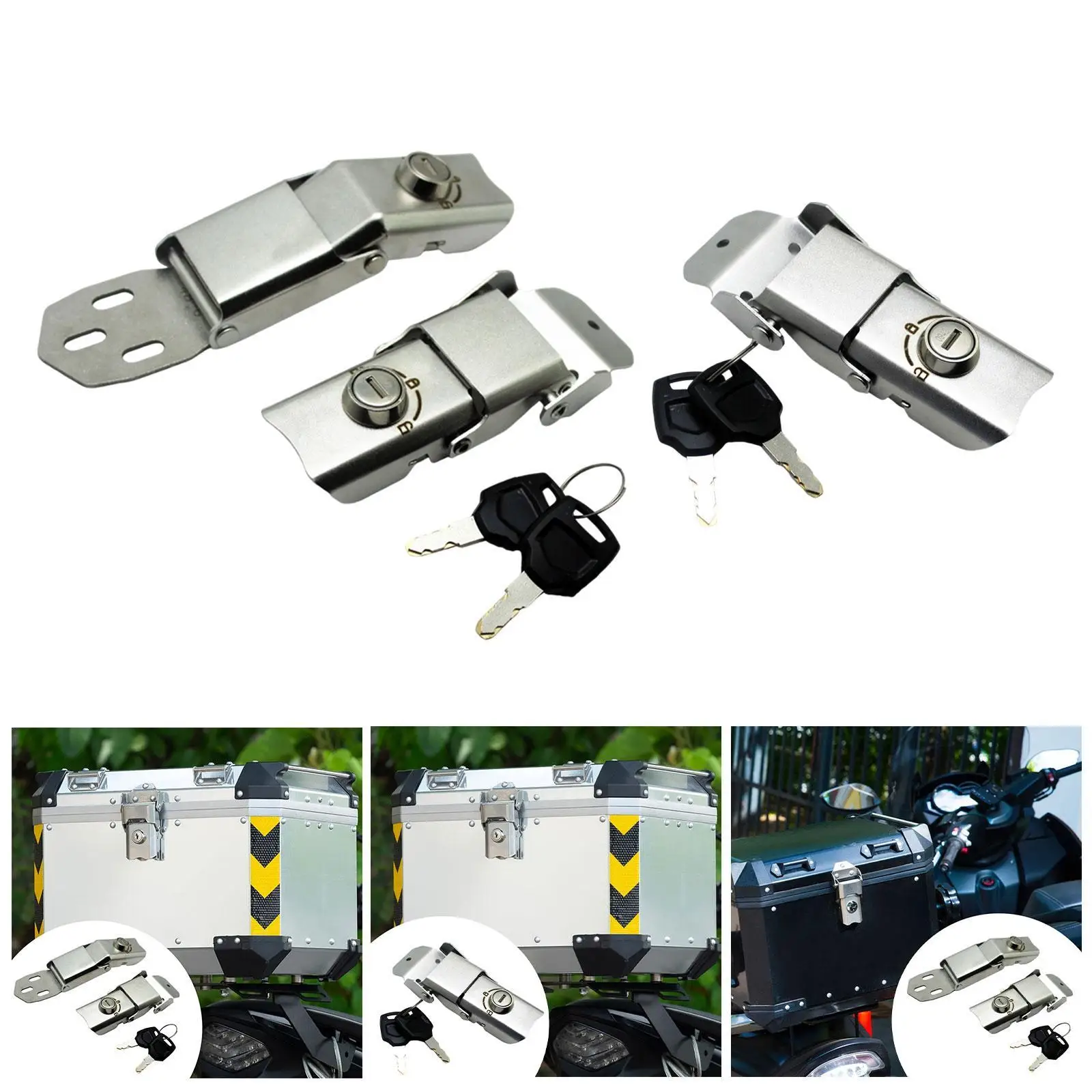 

Motorcycle Rear Trunk Lock Tail Box Lock Professional DIY Parts Universal Fit