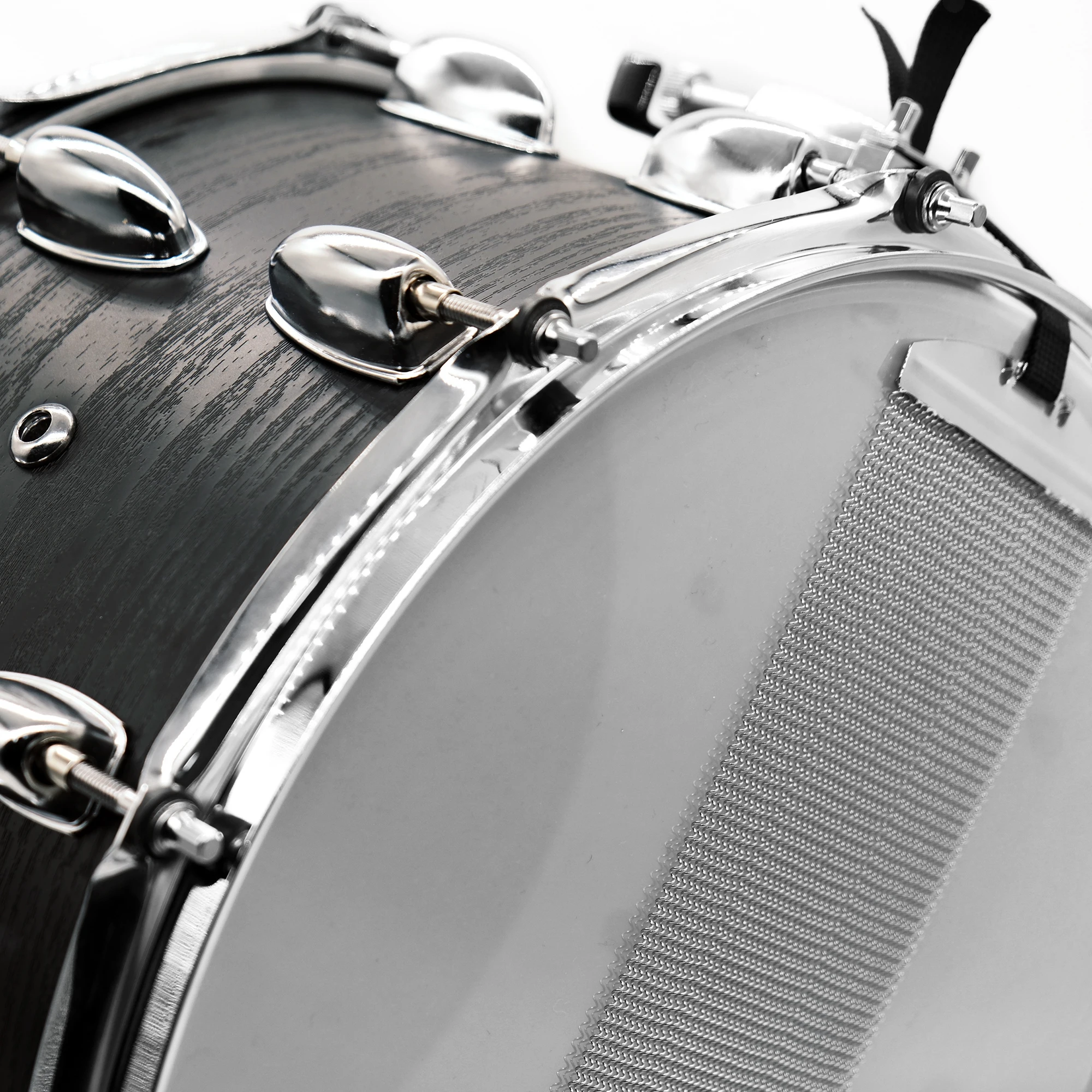 Beatello JBK Percussion Instrument Black Snare Drum 14*8 Inch Snare Drum Quick-Adjust Snare Wire For Wooden Drum Set