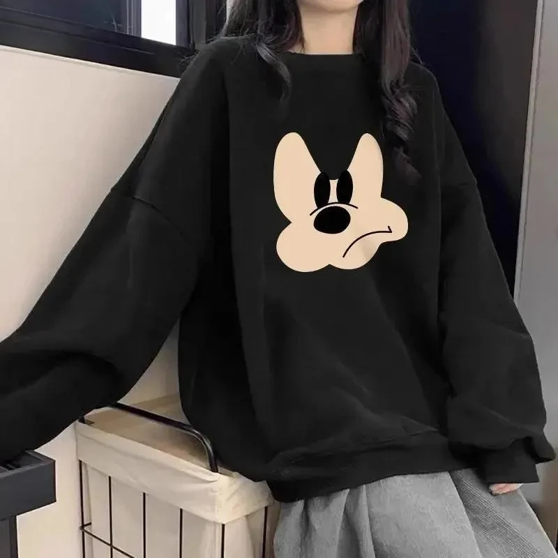 

Vintage Oversize Sweatshirt - Unisex American High-end Loose Plus Size Base Layer Spring Autumn Winter Fashion Top