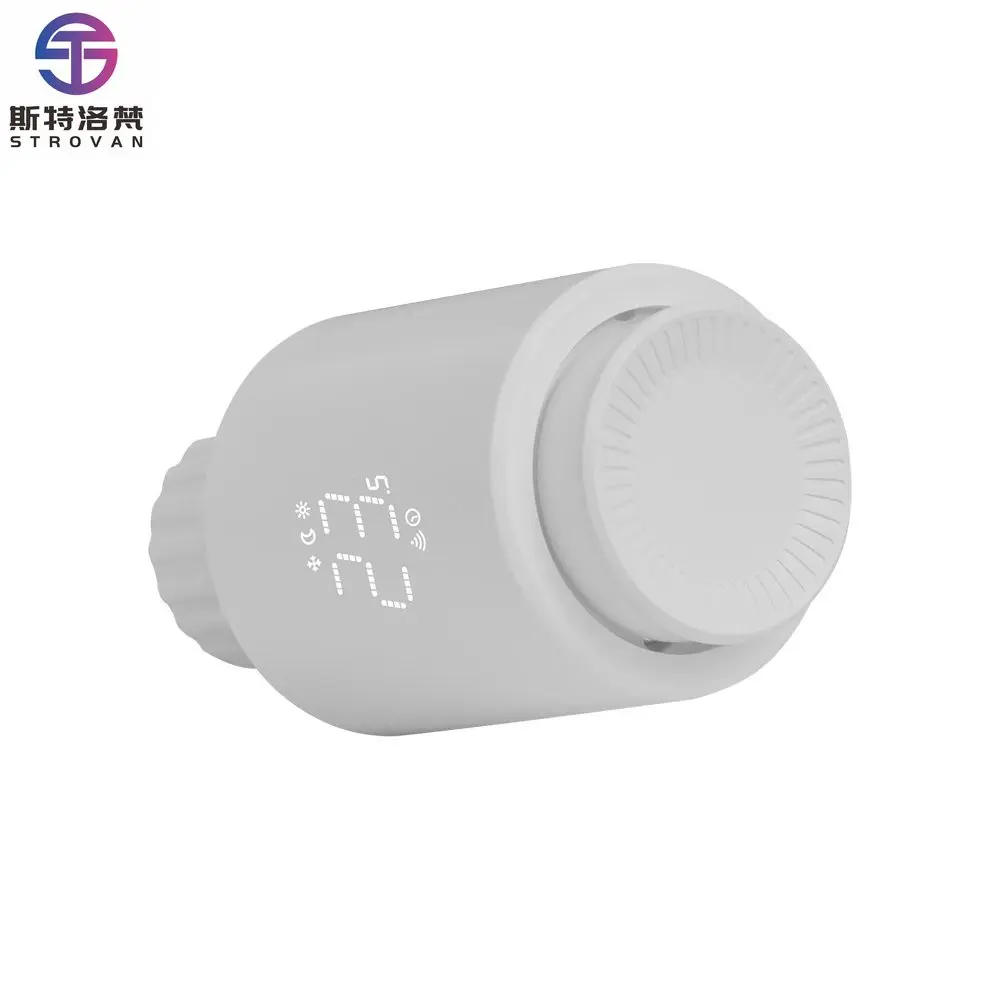 Zigbee Thermostatic Radiator Valve ZB Smart Home Use Works   Smart Temperature Control Valve