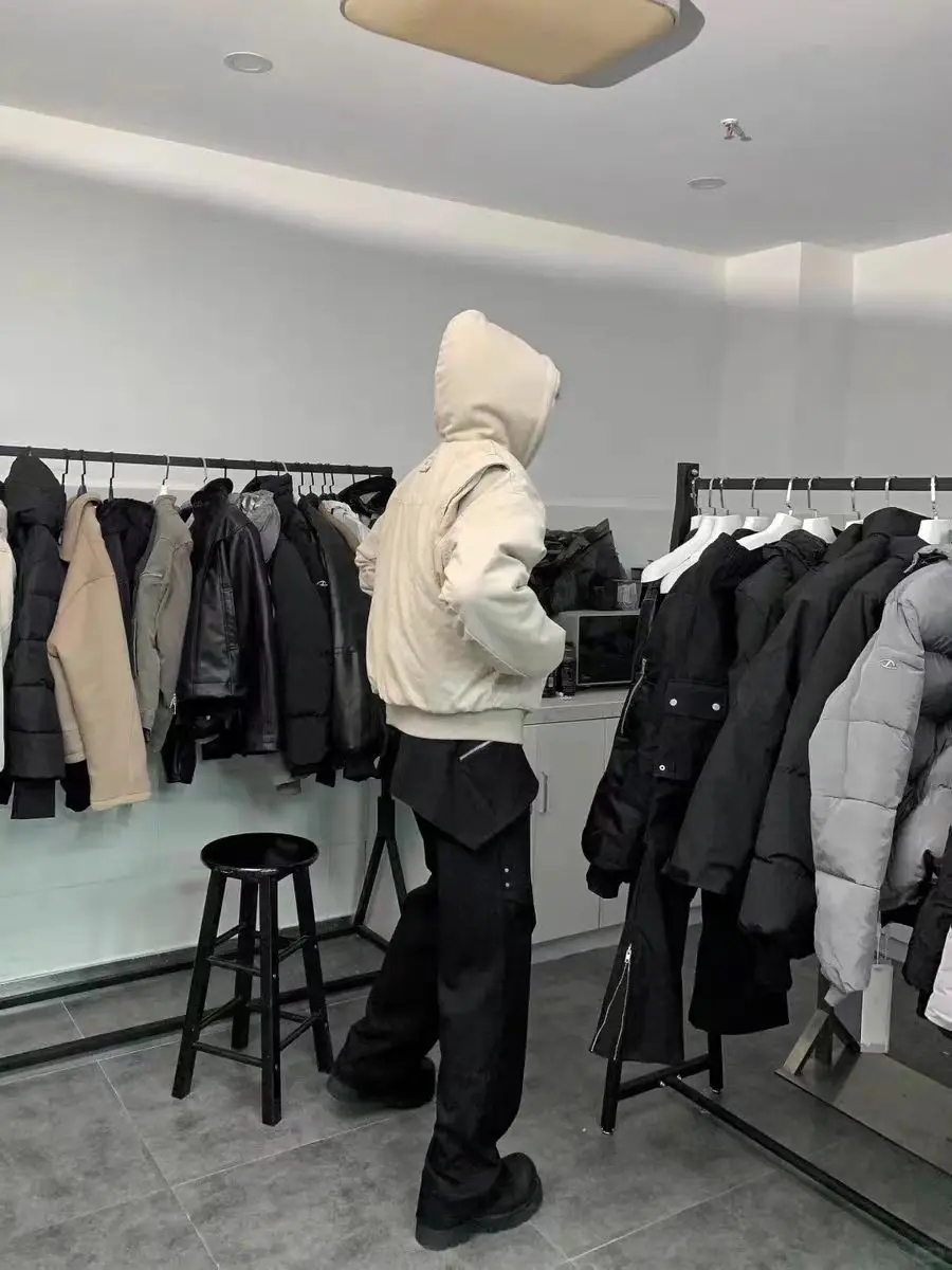 

Новинка 2025, осенне-зимняя короткая утолщенная теплая холщовая стеганая куртка большого размера со искусственным мехом внутри, свободная повседневная толстовка с капюшоном