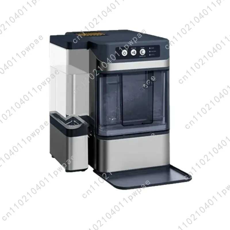Chewing Ice Machine Commercial Stall Small Capacity Fully Automatic Household Ice Machine Irregular Square