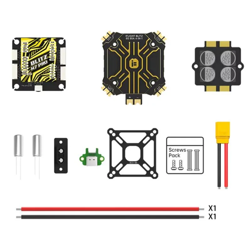 iFlight BLITZ H7 Pro Flight Control BLITZ E80 Pro 4-IN-1 ESC With CNC Alum Cover Or Without CNC Alum Cover for FPV Racing Parts