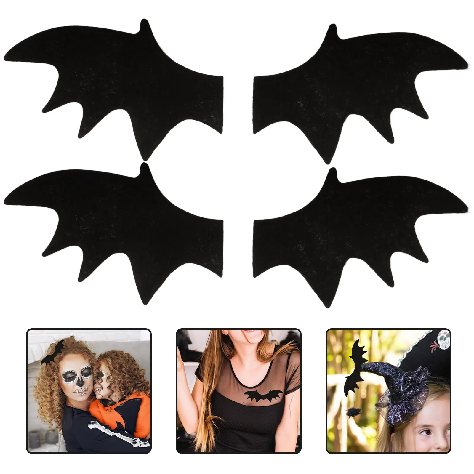 

50 шт. крыльев из нетканого материала для поделок, декора костюмов на Хэллоуин, для заколок, обуви, сумок, одежды, вечеринок