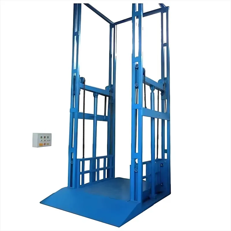 Hydraulic Lifting Platform  Four-Post Lift Truck: 2000kg Cargo Lift Solution for Warehouse and Factory Operations