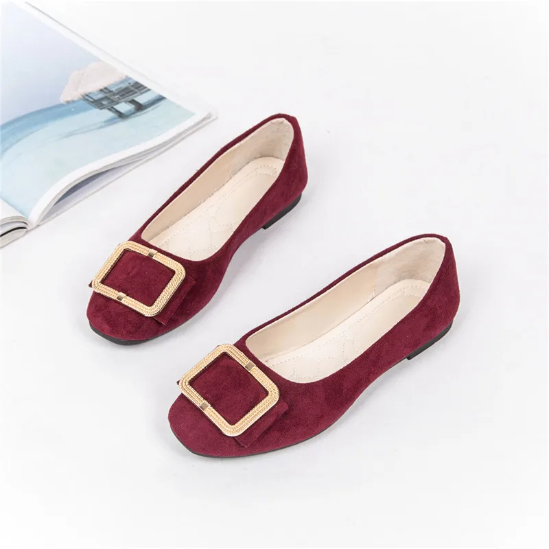 

Осенняя женская обувь, весенние лоферы ярких цветов, женская обувь на плоской подошве с металлической пряжкой и стразами, повседневная обувь на плоской подошве, zapatos mujer WSH3611