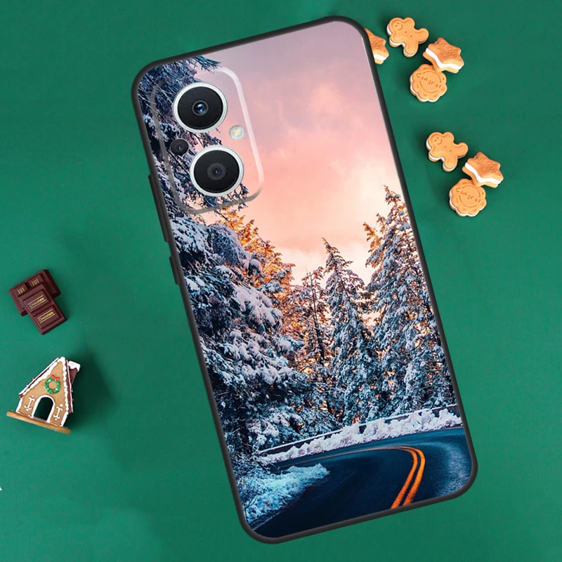 Landscape Winter Light Snow Case For OPPO Reno 10 Pro 4Z 5Z 8T 4 5 6 7 8 Lite OPPO Find X6 Pro X3 X2 Neo X5 Lite Cover