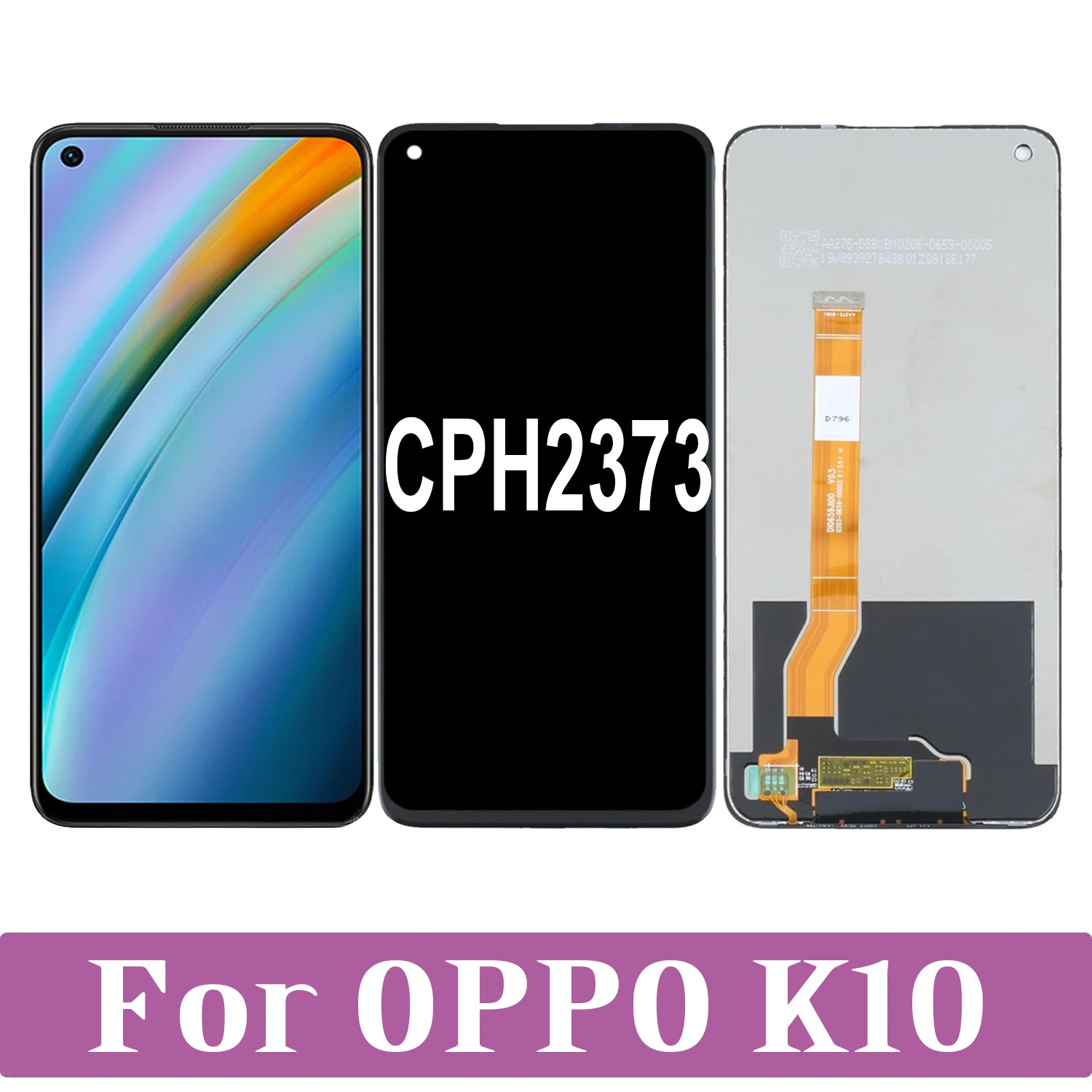 

For OPPO K10 4G CPH2373 LCD Display Touch Screen Digitizer Assembly