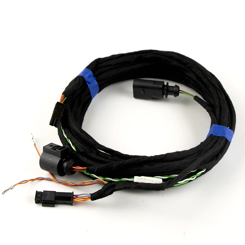 

Автомобильный жгут проводов камеры с откидным логотипом для VW ID3, высоколинейная динамическая эмблема слежения, проводка парковочной камеры 10D827469A