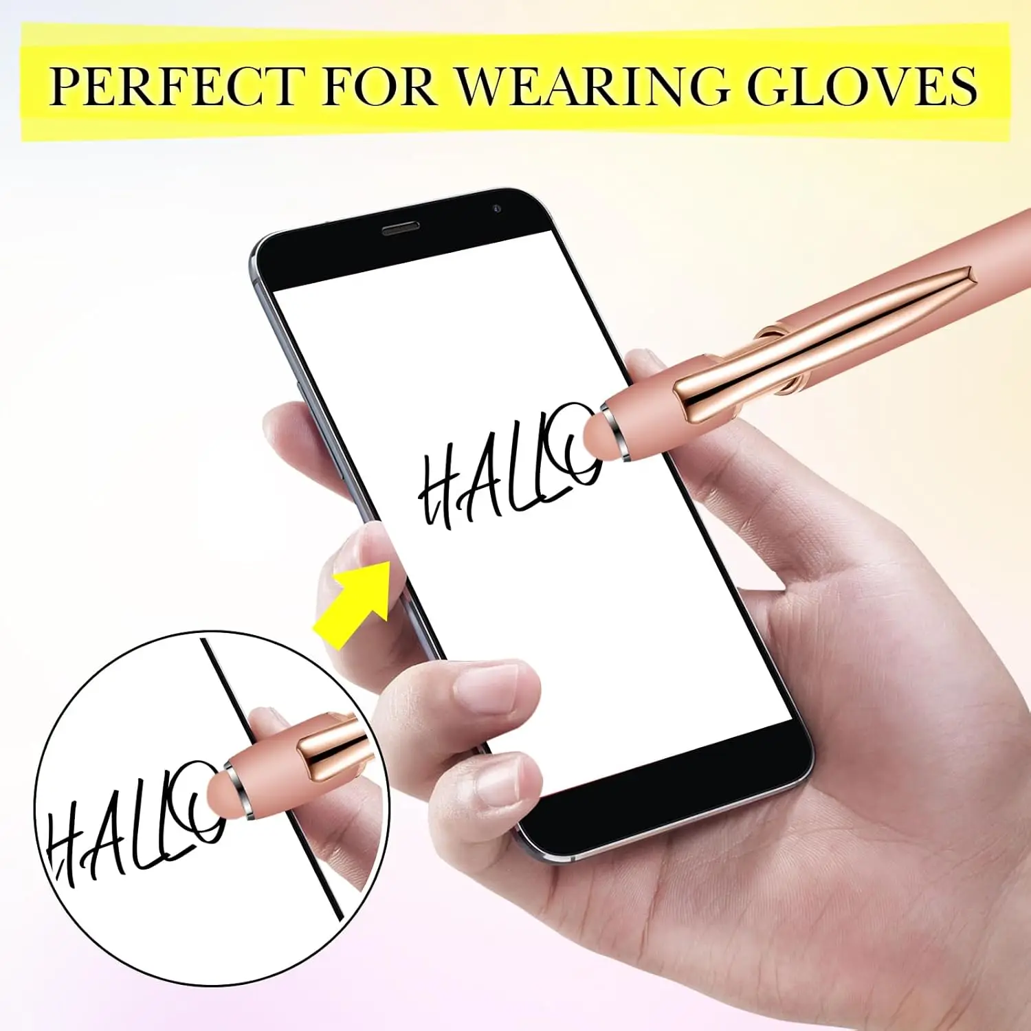 2 in 1 Metal Ballpoint Pens With Stylus Tip For Touch Screens Writing Stationery Office School Gifts Free Custom Logo Name Pen