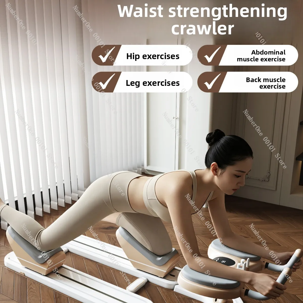 Abdominal curling machine fitness equipment for slimming the belly, a magical tool for home use, for women to achieve a beautifu
