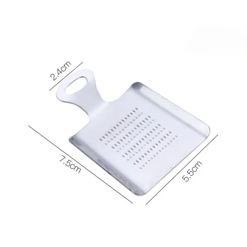 1 unidad de Rallador y Triturador de Jengibre, Ajo y Wasabi, Dispositivo de Prensado, Picador, Cortador y Pelador, Utensilios de Cocina de Acero Inoxidable