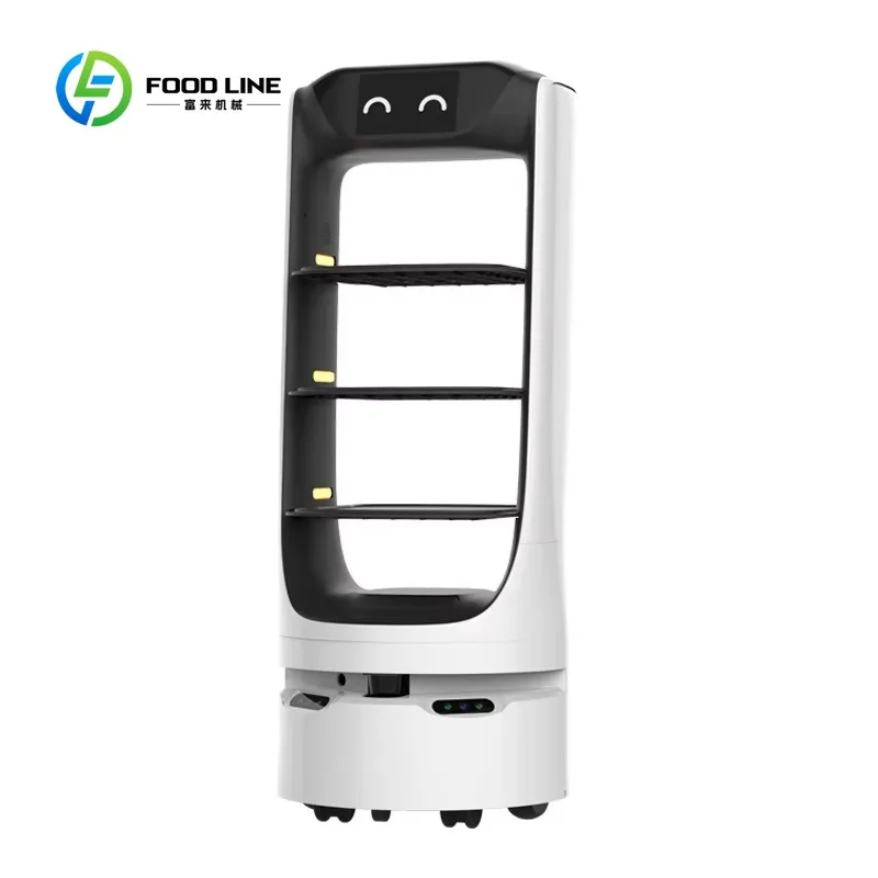 Smart Food Serving Robot, Intelligent Mapping, Autonomous Commercial Delivery Robot for Restaurant and Hotel Service