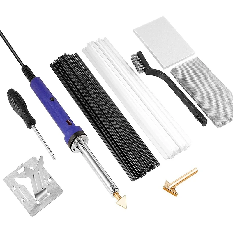 

Plastic Welding Kit With Rod, Reinforced Mesh, Hot Iron Frame And Wire Brush, Suitable For Manual Surface Repair