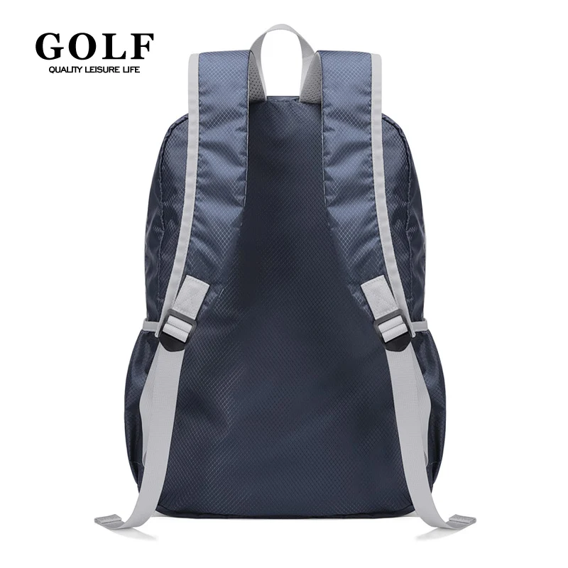 Mochila dobrável de golfe nova moda versátil lazer esportes mochila leve ao ar livre estudante mochila