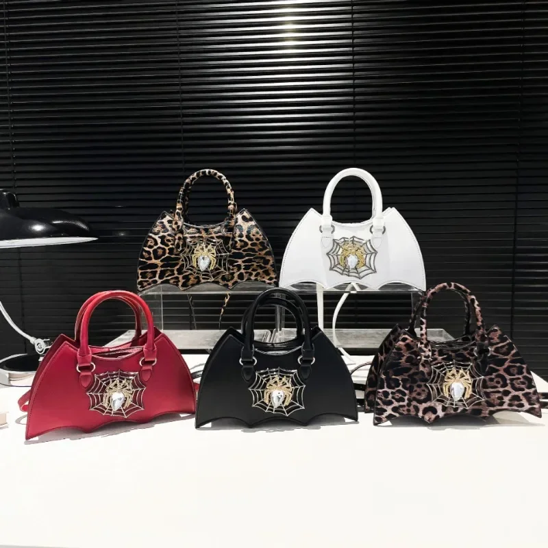 Cross-border Special-shaped Bag Women's 2024 Goth Style Dark Punk Spider Bag Niche Design Portable Shoulder Messenger Bag