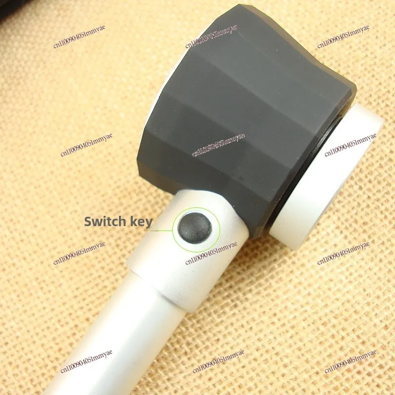 Handheld led light with scale 10 times optical magnifying glass pocket magnifying glass