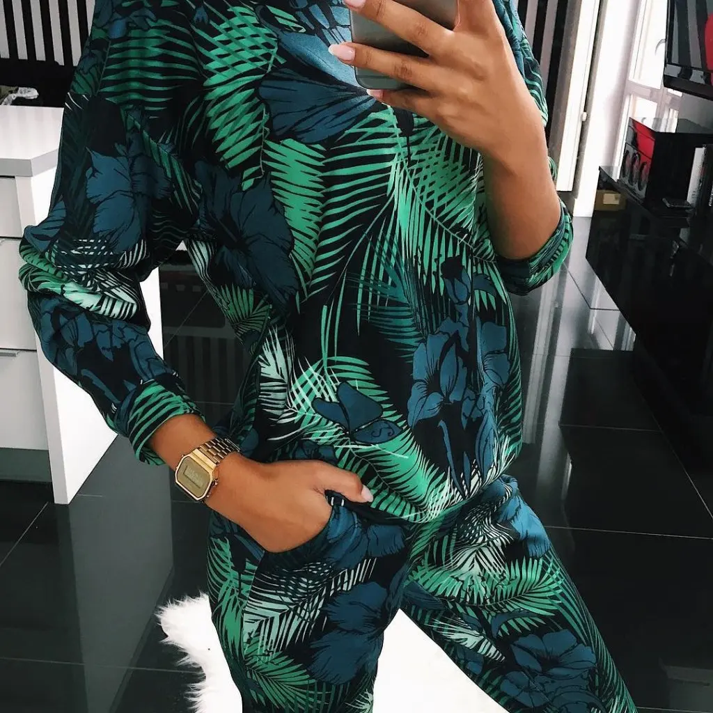 

Повседневный модный комплект с разноцветным точечным принтом и круглым вырезом 9612, женская юбка и верхний ансамбль Wish2018