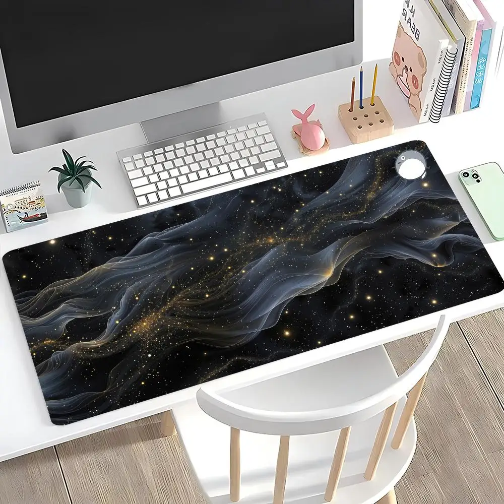 

Большой коврик для компьютерной игровой клавиатуры Interstellar Galaxy Lock Edge с увеличенным утолщенным швом
