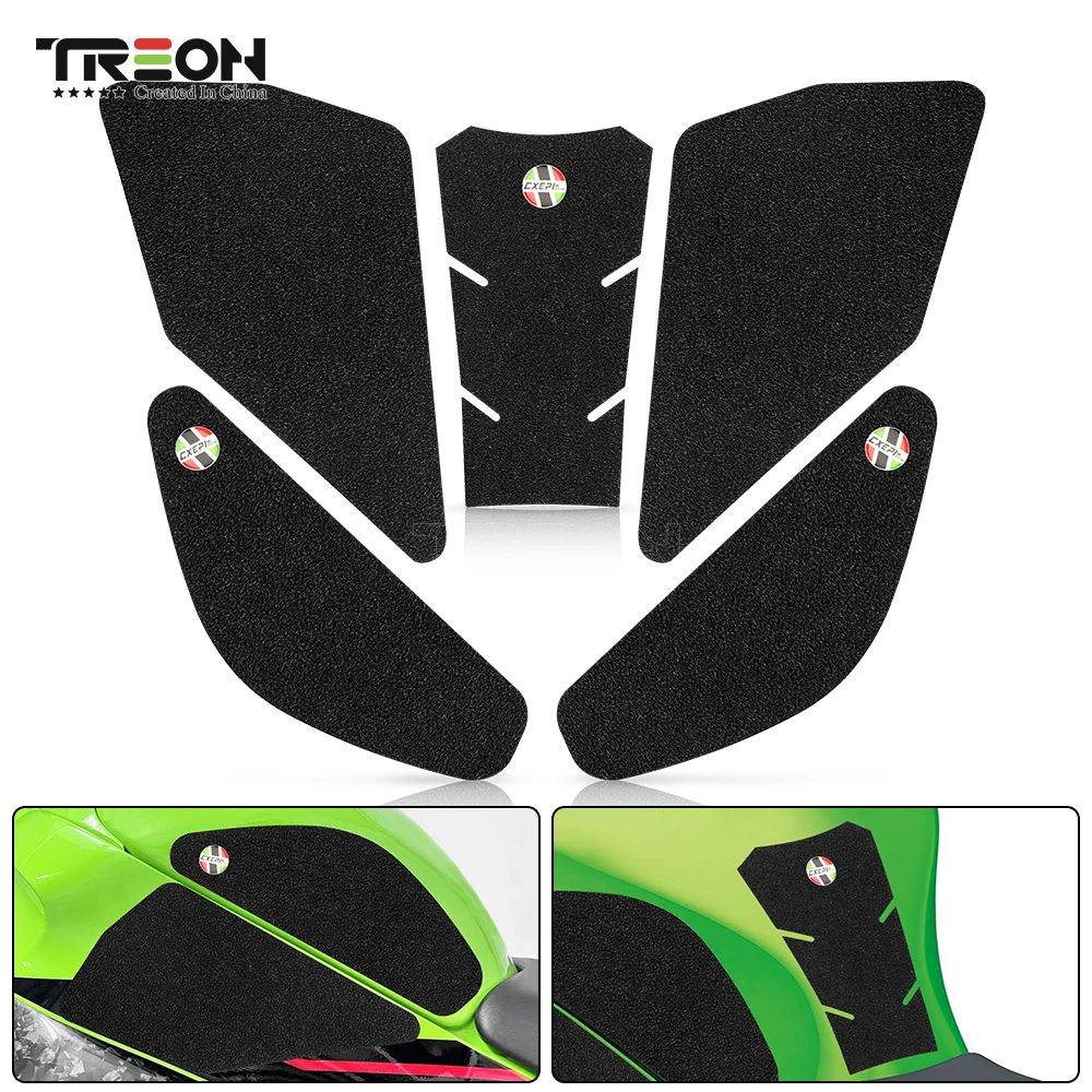 Für kawasaki ninja 2011 ZX-10R 2023-motorrads chutz rutsch feste aufkleber traktion seite tank matte kraftstoff tank pad