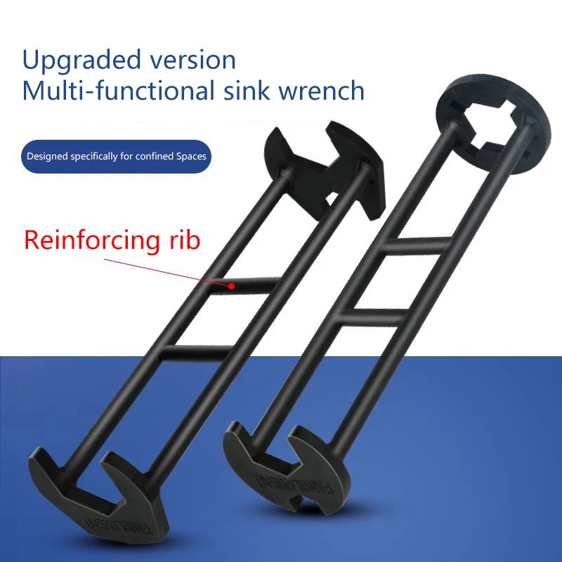 Multi Functional Faucet Installation Wrench Sink Water Pipe Angle Valve Maintenance Disassembly Tool Socket Tightening Artifact