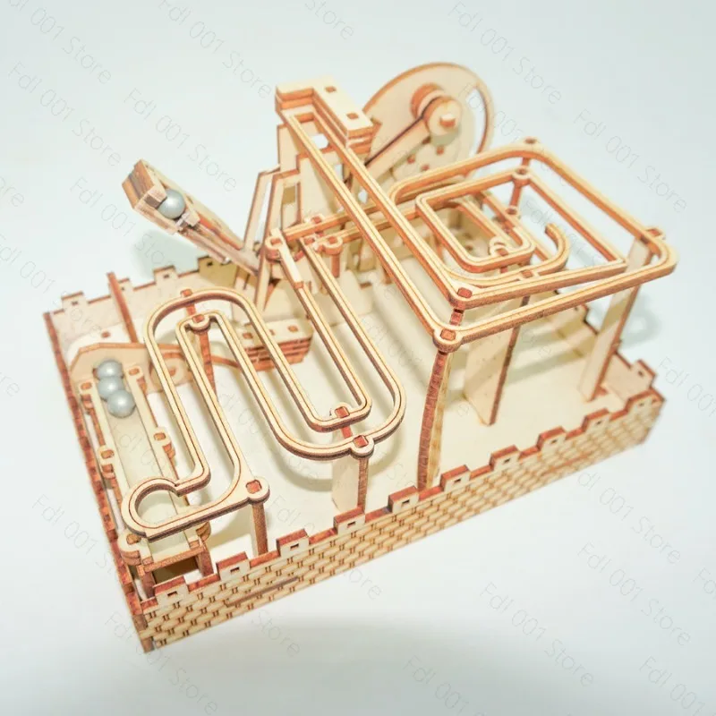 Spiral Marble Run 3D Wooden Puzzles for Adults and Teens DIY Model Building Kits with Mechanical Puzzles