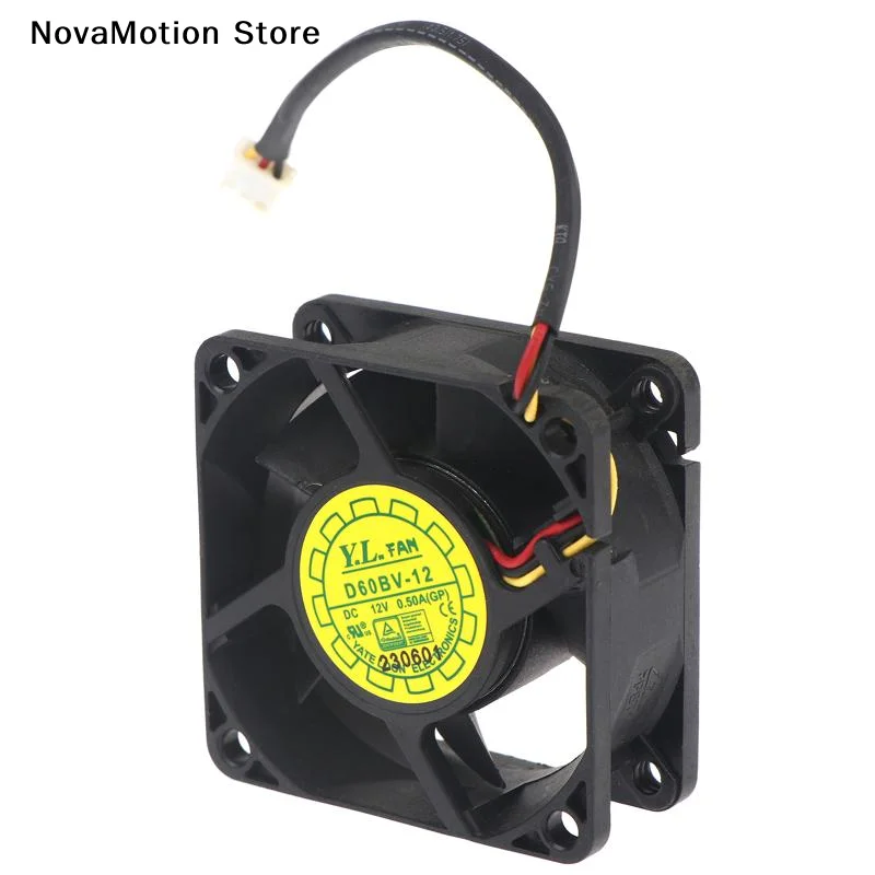 [NM]1PCS CPU Cooling Fan D60BV-12 6025 12V 0.50A Large Air Volume Server Fan 6CM 6025 60*60*25MM[NM]