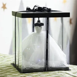 Gift Girl Toy Wedding Dress Model Decoration Crafts Tight Stitching Lightweight Can Make Gift Doll Wedding