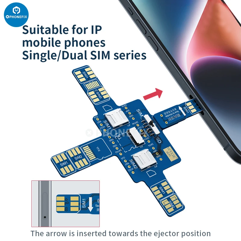 Wylie Universal Smartphone Signal Test Board for IPhone Dual-SIM Series Android Huawei Cellphone Signal Repair Testing Recycling