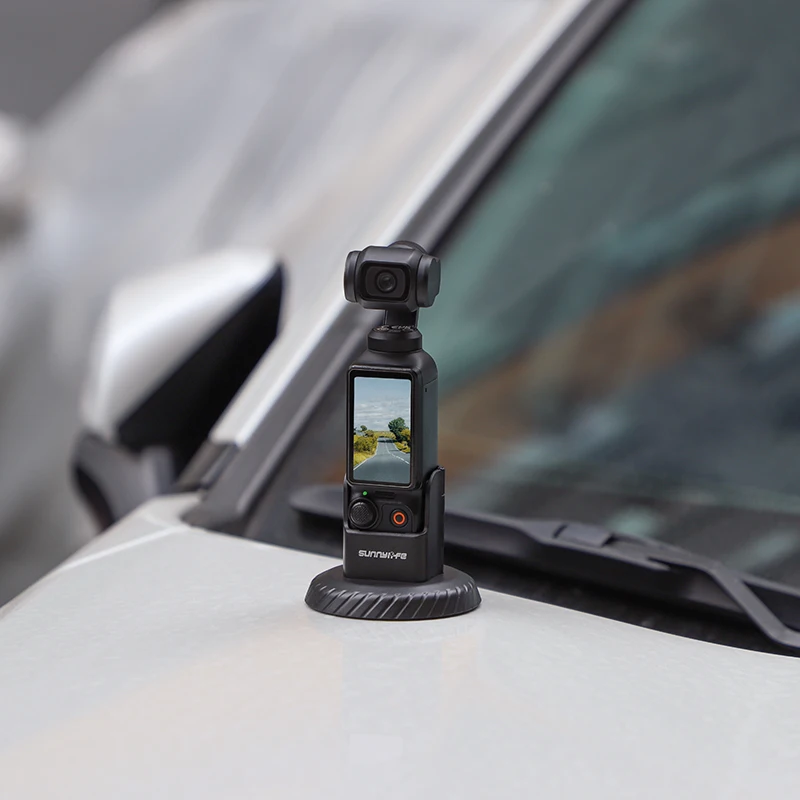 Bolso 3 base magnética ao ar livre vlog suporte desktop base de liberação rápida para dji osmo bolso 3 acessórios da câmera de ação