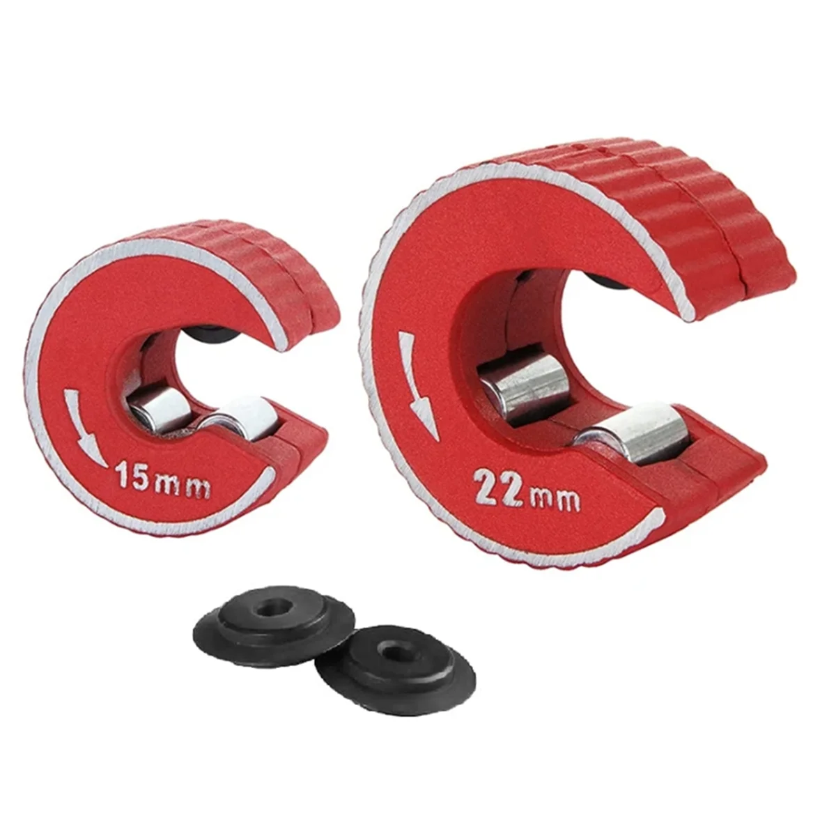 

Фрезы для медных труб, набор труборез с храповыми ручками 15 мм и 22 мм, вращающийся ломтик труб, дополнительные лезвия из 2 предметов