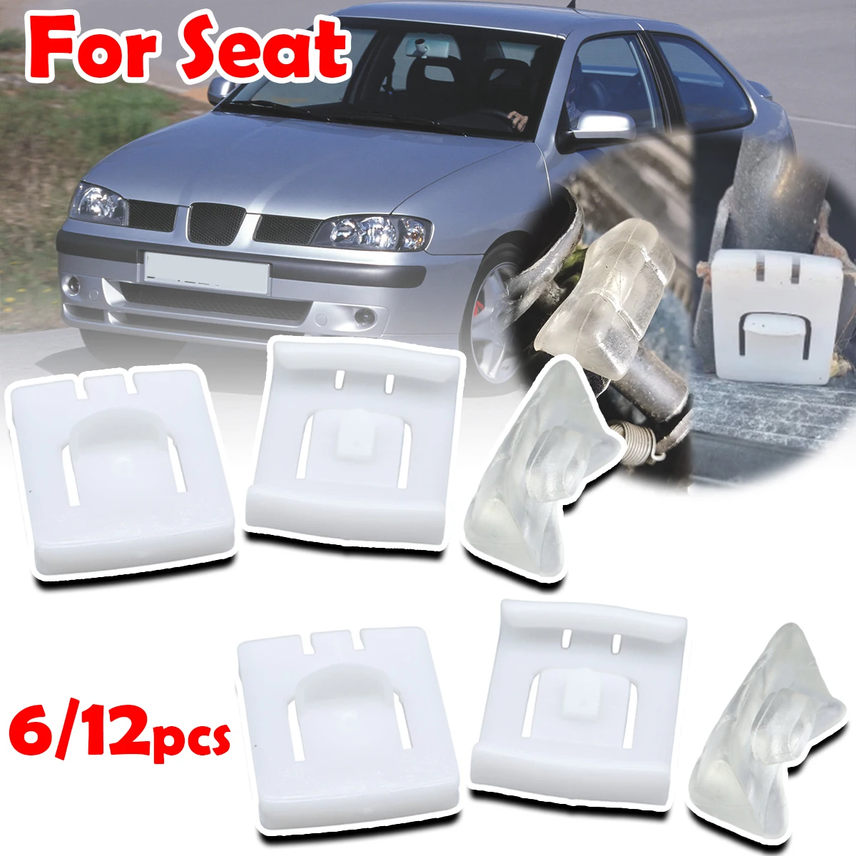 

Front Seat Fastener Rail Runner Clip Bracket Sliders Guide Car Accessories 435881203A 191881213 For Seat Cordoba Vario Inca 9K