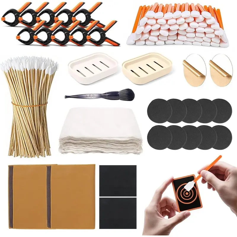 B27B Card Flattening Kit 329 Pcs, Trade For TCG& Sports Cards, Cleaning Protection Supplies For Avid Collector Care