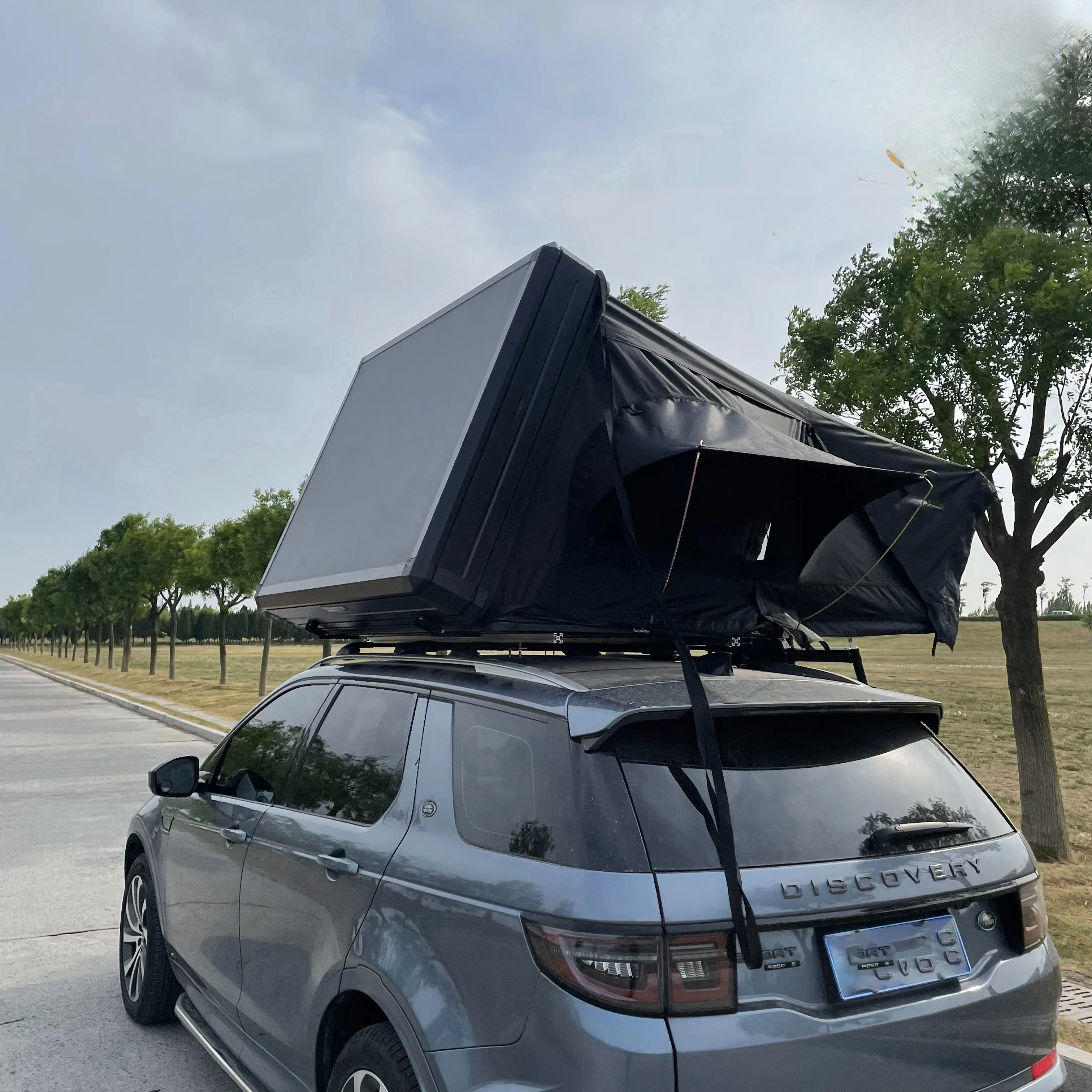 shell car roof top tent with luggage racks ready to ship for sale for Australia market