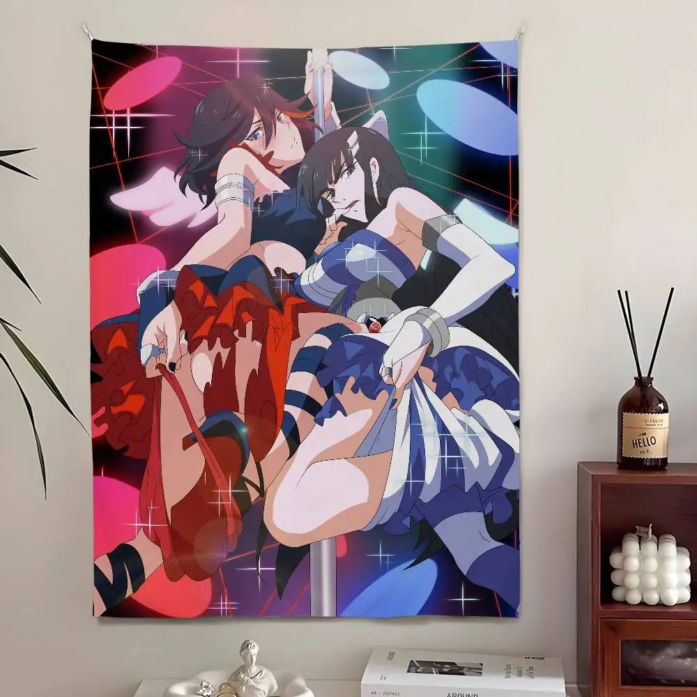 KILL la KILL Anime Tapestry , Bedroom Living Bar Garden Outdoor & Festival Decoration Background Art Banner for Party